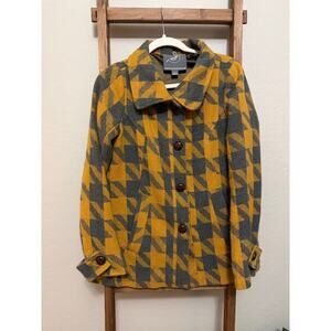 Hampton Houndstooth Wool Jacket by Knitted Dove- size Small